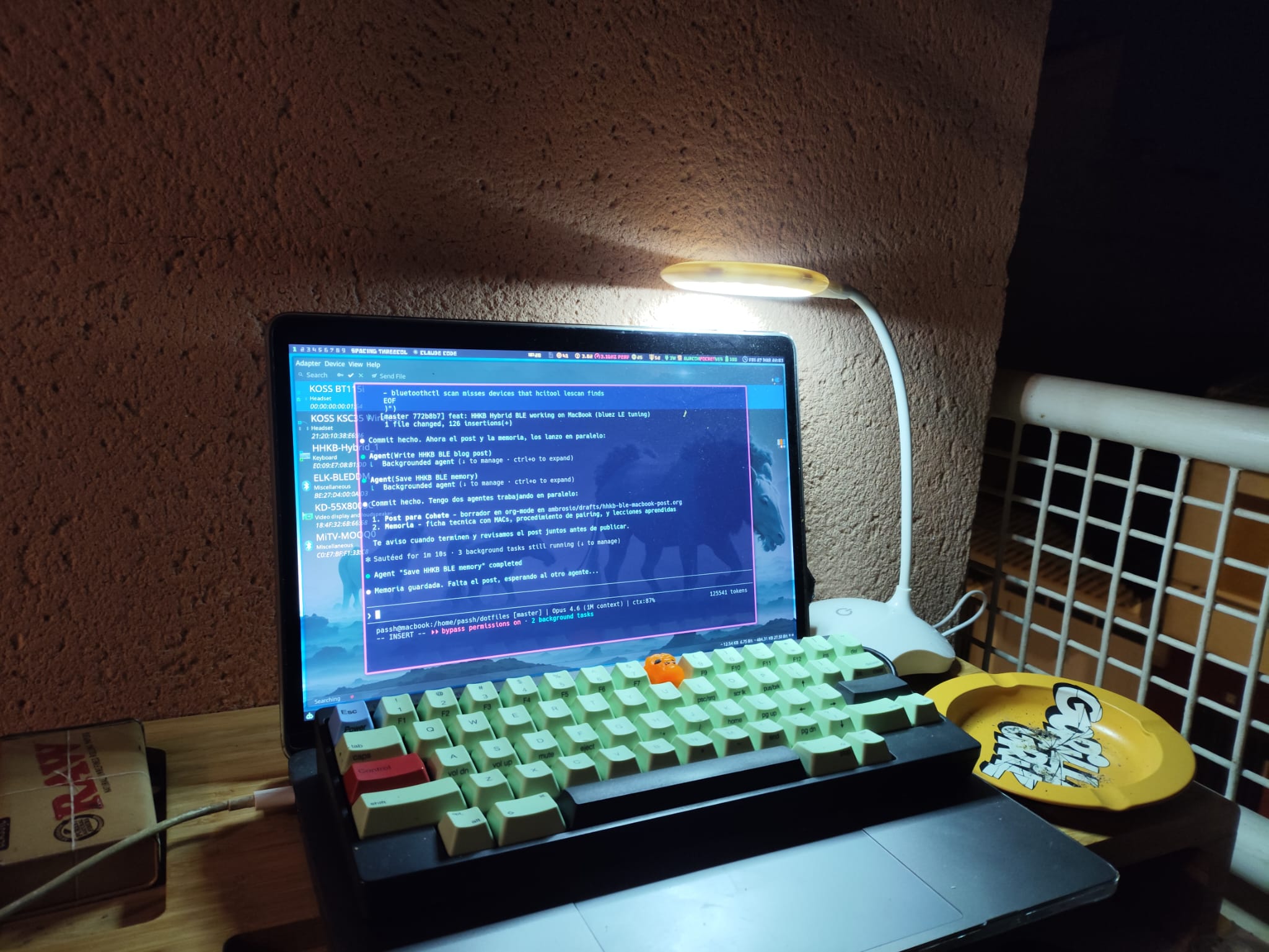 HHKB Hybrid + MacBook + Claude Code